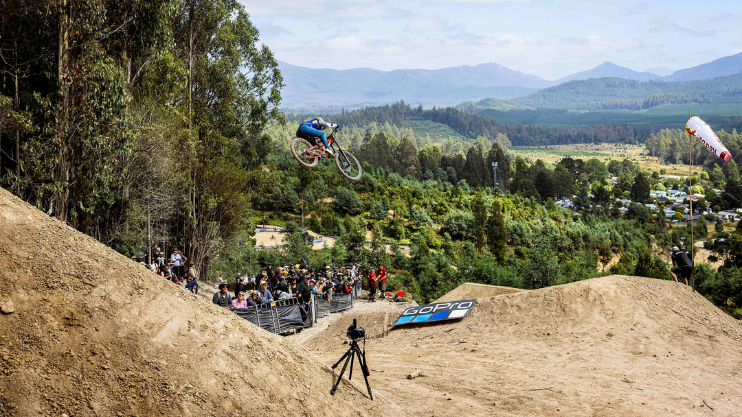 RED BULL HARDLINE, TASMANIA: LOU FERGUSON BIKE CHECK AND INTERVIEW