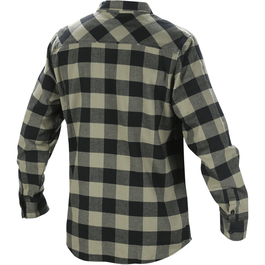 Shop INTENSE 951 Flannel Shirt Olive/Black for sale online