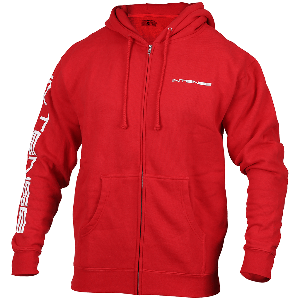 INTENSE Red Men s Zip up Hoodie INTENSE Australia