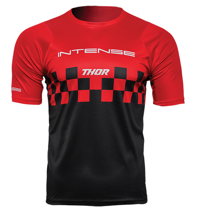 INTENSE x THOR Assist Short Sleeve Jersey - CHEX RED/BLACK