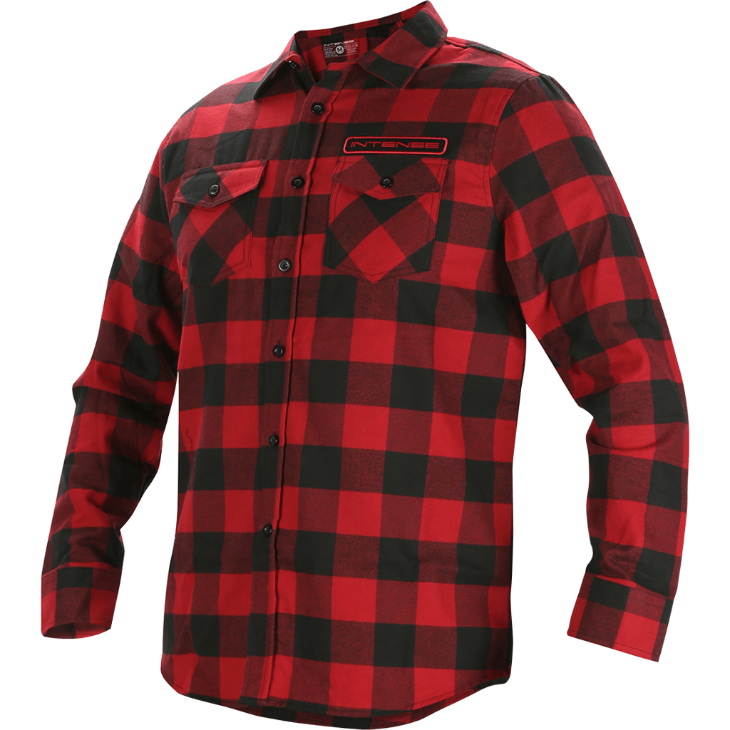 Shop INTENSE Gunny Flannel Shirt Red for sale online and related mountain biking accessories